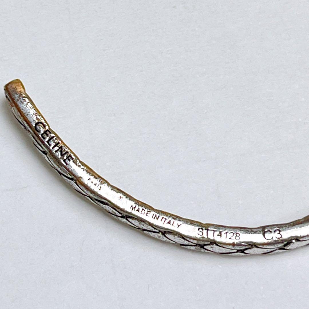 セリーヌ　バングル　スネーク　シルバー