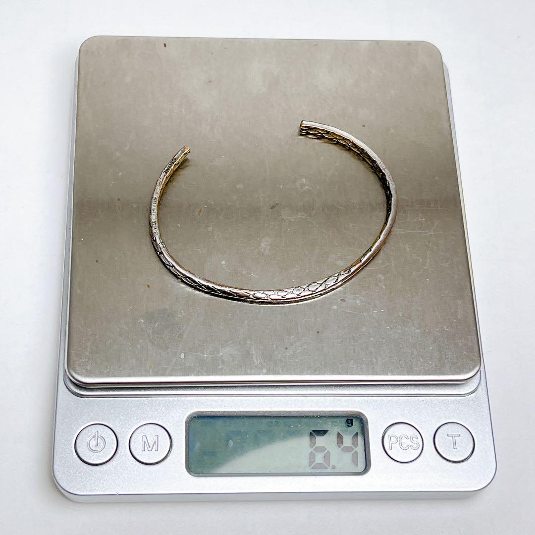 セリーヌ　バングル　スネーク　シルバー