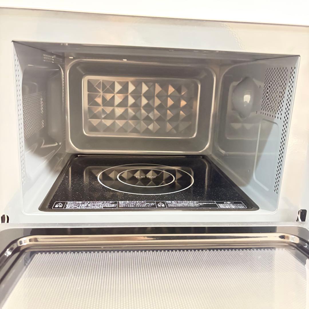 25年製 TOSHIBA 東芝 電子レンジ 17L 縦開き 単機能 フラット 白