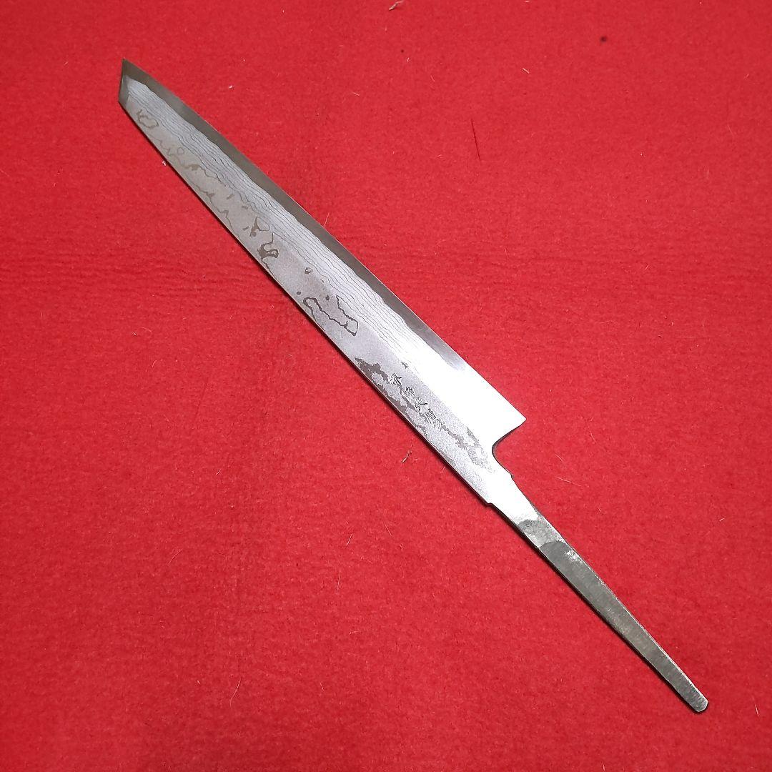 墨流し 尺一 切付け柳刃