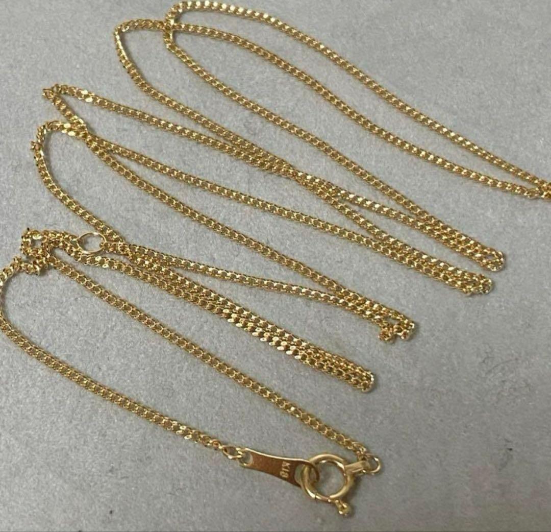 K18 日本製50cm 軽量 喜平 ネックレス