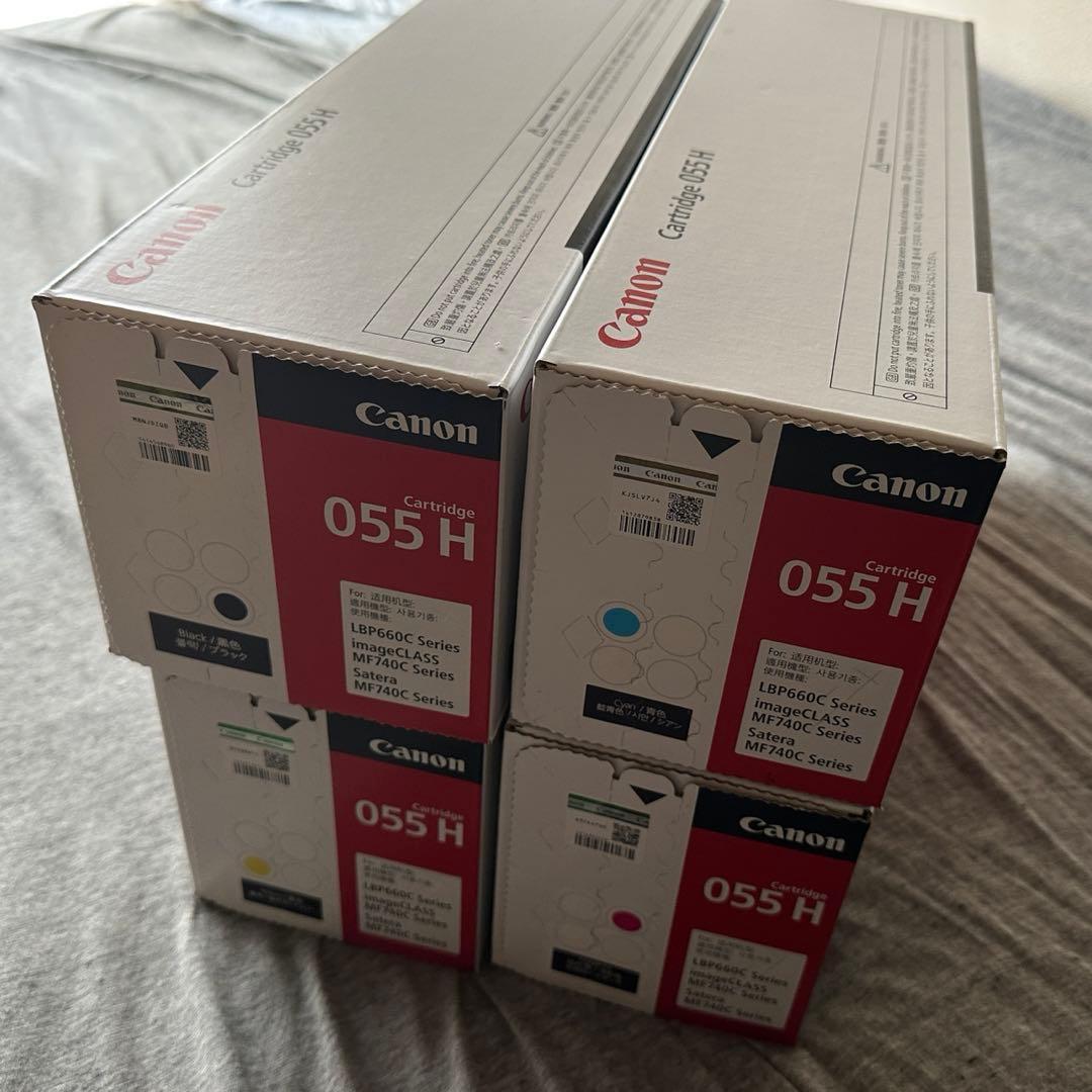 4色セット　Canon CRG-055H トナーカートリッジ 純正品　未開封