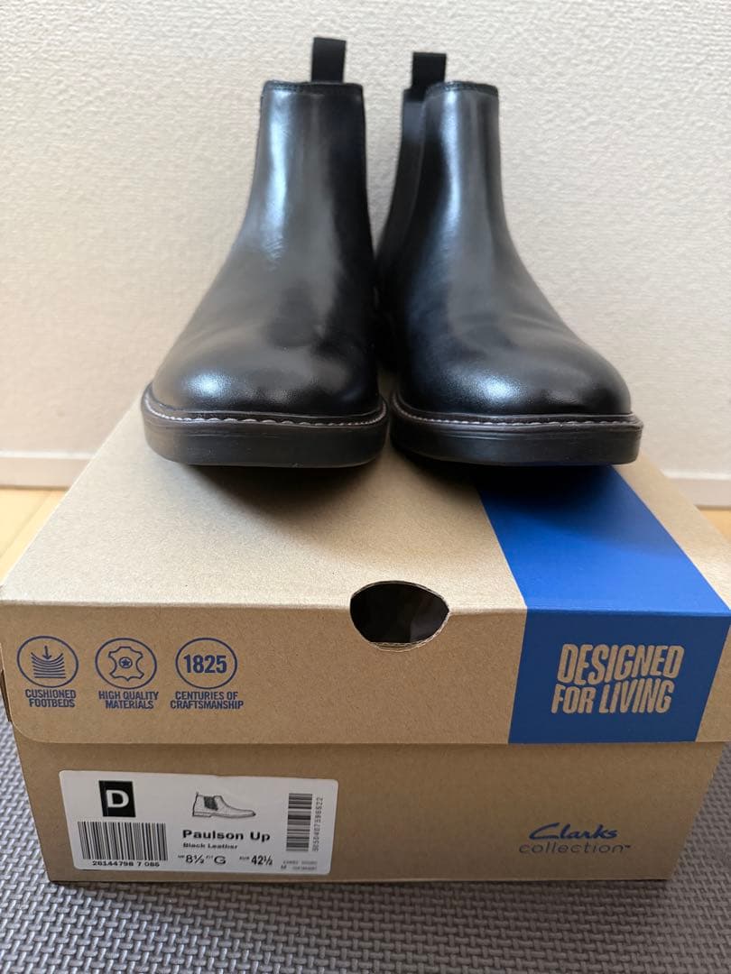 Clarks(クラークス) メンズ ポールソンアップ 本革ブーツ サイドゴア