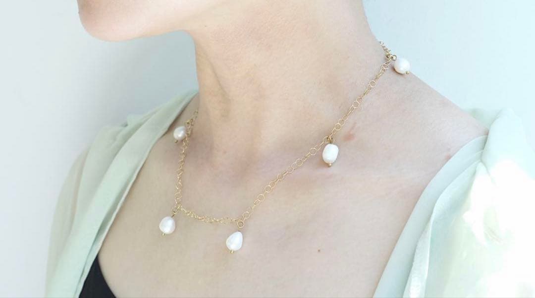 に*う様 pluie パールチョーカー