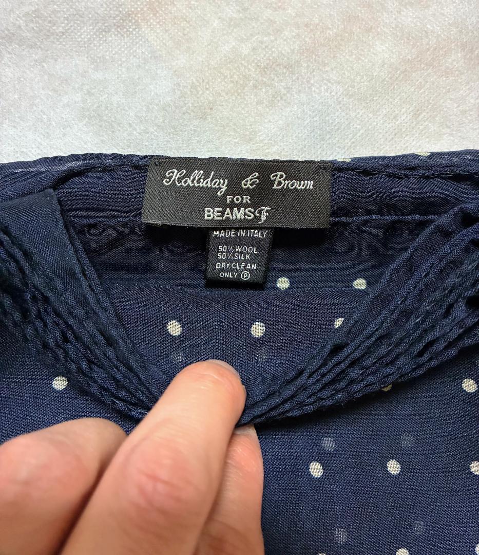 む*ろ様 未使用タグ付 Holliday&Brown BEAMS F 別注 ドッ