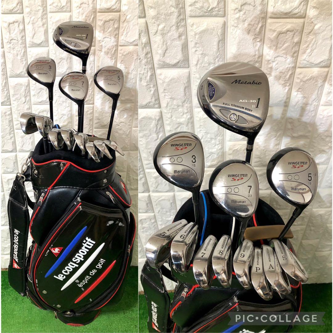 初心者おすすめ☆メンズ ゴルフクラブセット☆マルマン☆キャディバッグ付
