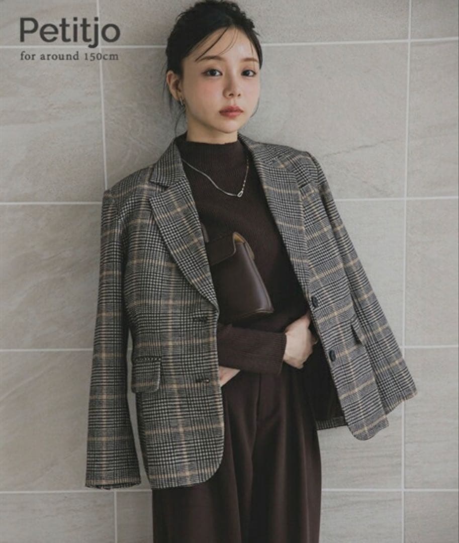 ⭐︎新品タグ付き⭐︎Petitijo チェック柄 テーラードジャケット