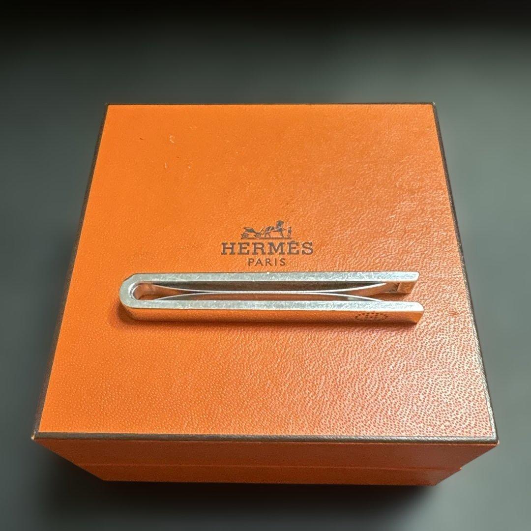《美品》HERMES エルメス タイピン エブリン エクリプス