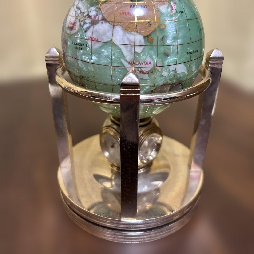 アンティーク 回転時計地球儀