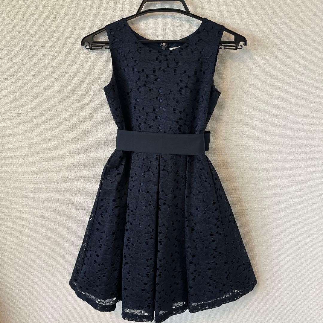 ♪pom ponette junior ポンポネット 総レースワンピース140