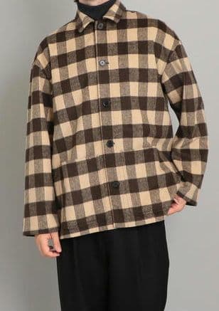 美品　スティーブンアラン　ジョンソンウーレンミルズ　カバーオール　S