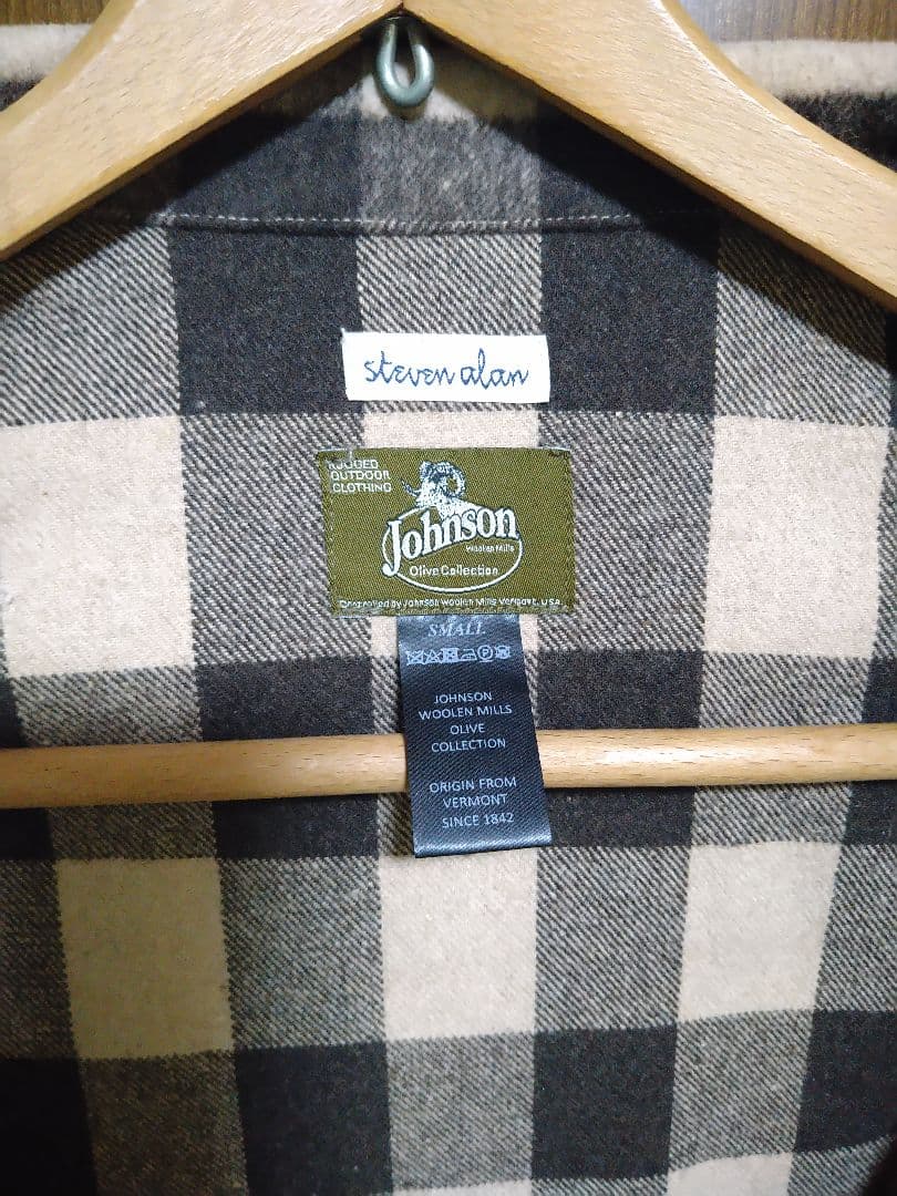 美品　スティーブンアラン　ジョンソンウーレンミルズ　カバーオール　S