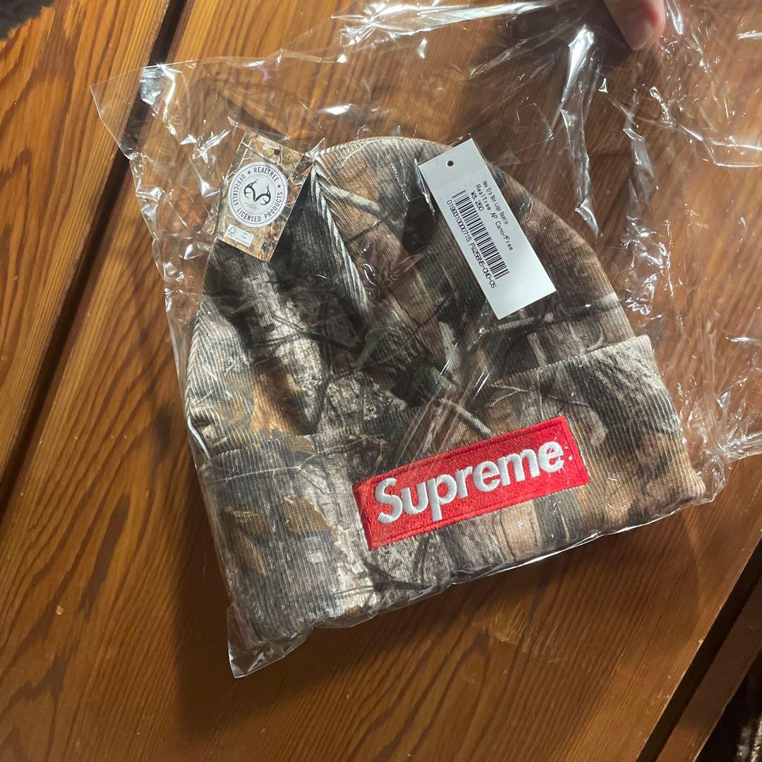 Supreme ボックスロゴビーニー　リアルツリー 値下げ可