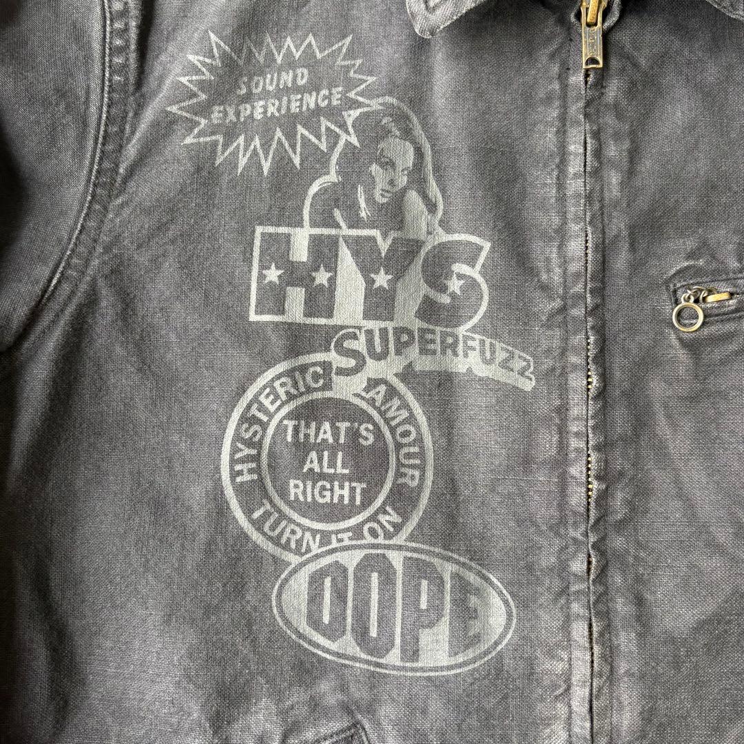 HYSTERIC GLAMOUR ジップ ブラック デニムジャケット フェード