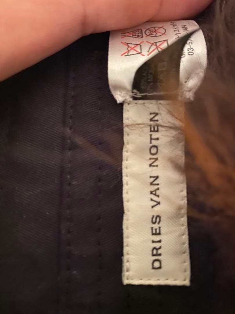 レア Dries Van Noten ファー ストール ドリスヴァンノッテン