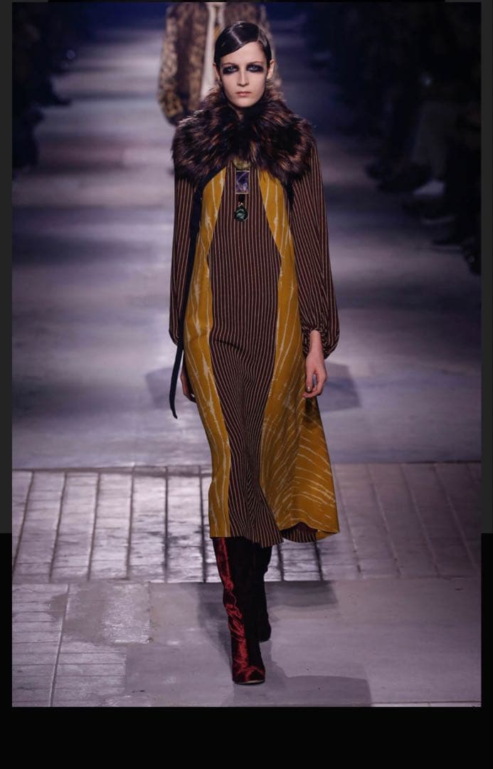 レア Dries Van Noten ファー ストール ドリスヴァンノッテン