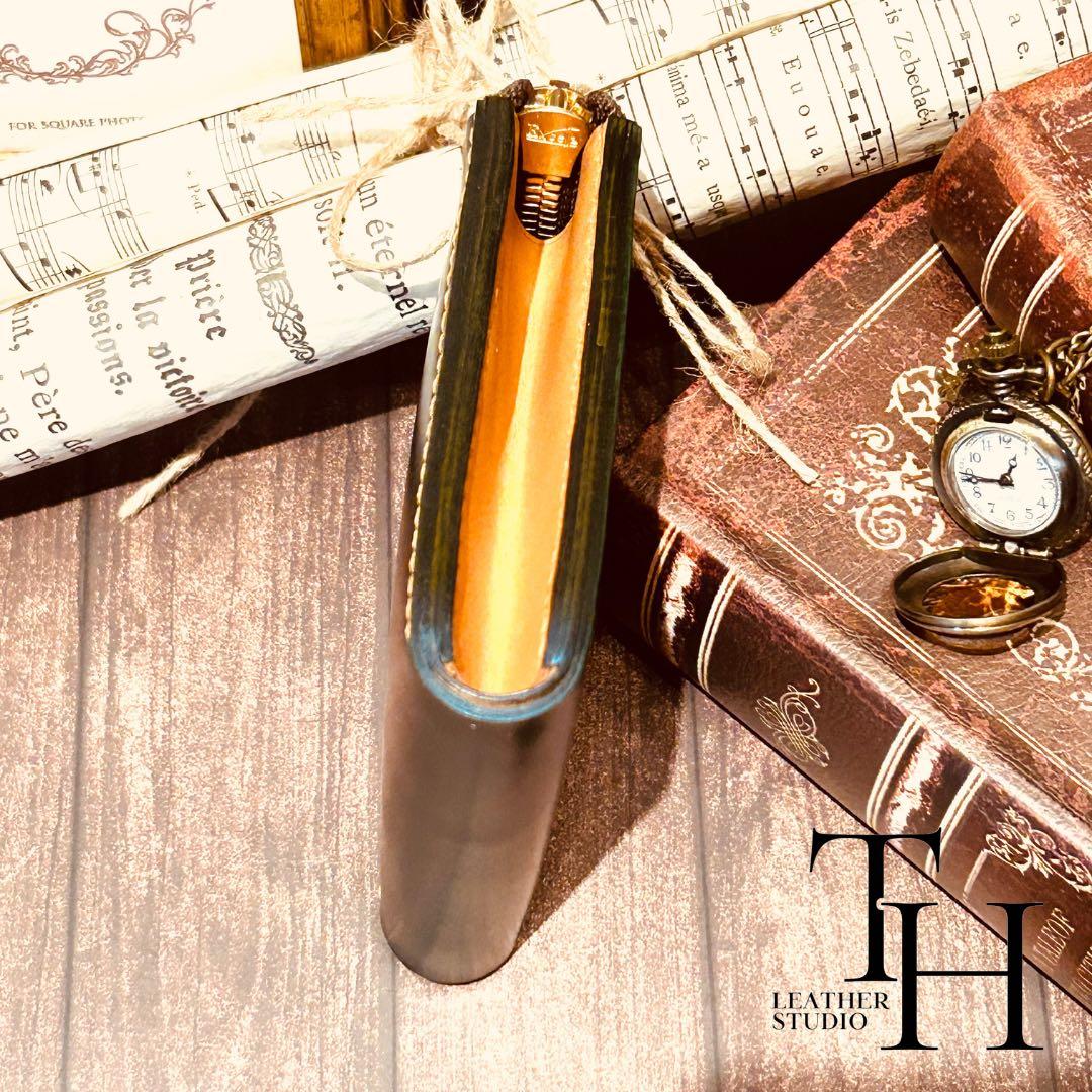 コードバン　レーデルオガワ L字ウォレット　アニリン染め　グリーン