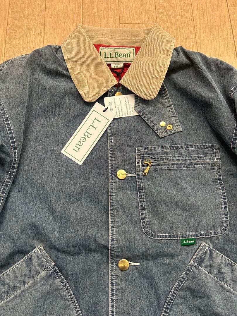 新品 L.L.Beanインサレーテッド インディゴ フィールドコート Sサイズ