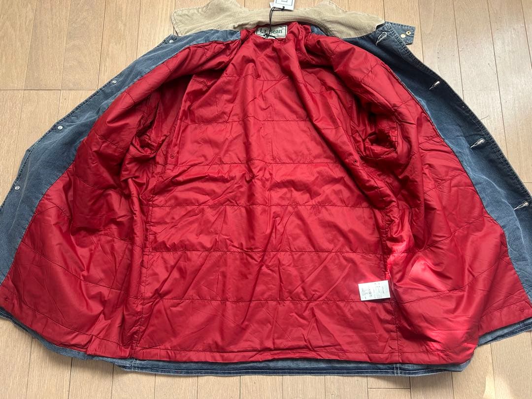 新品 L.L.Beanインサレーテッド インディゴ フィールドコート Sサイズ