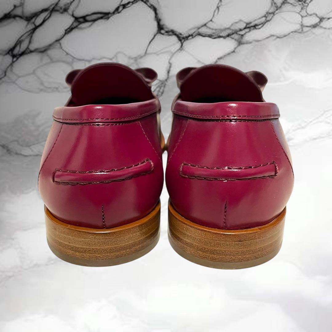 【サルバトーレフェラガモ】美品VIVA ヴァラリボン ローファー ワイン