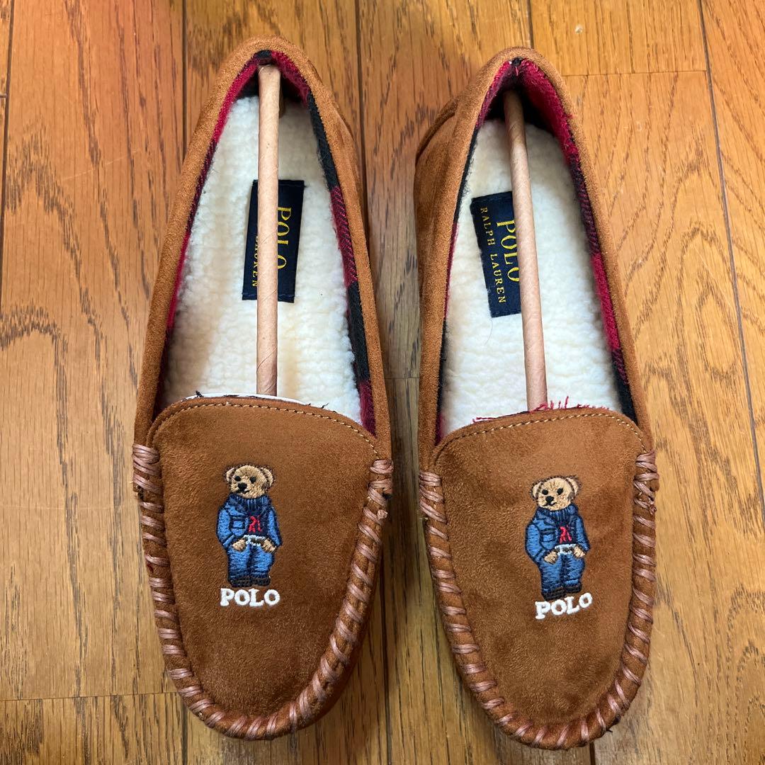【新品未使用:ポロラルフローレン】デジ ベアー モカシン スリッパ 6