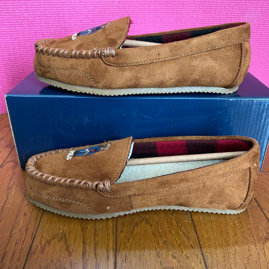 【新品未使用:ポロラルフローレン】デジ ベアー モカシン スリッパ 6