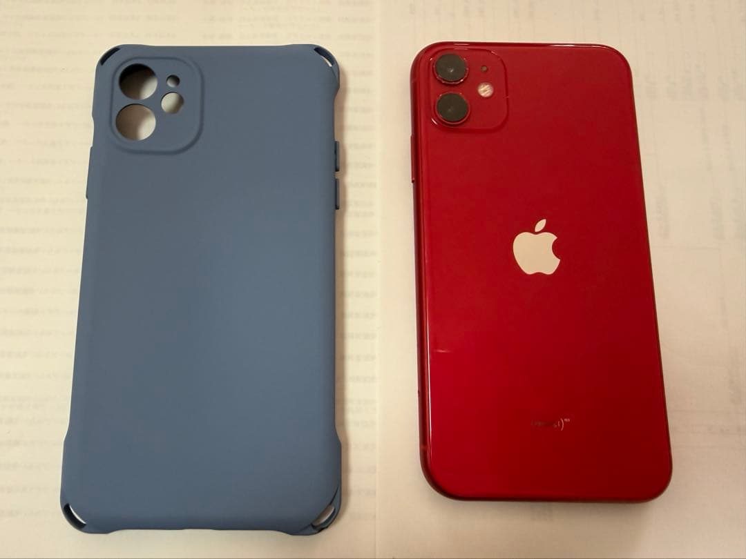 Apple iPhone 11 PRODUCT(RED) 美品 付属品、ケース付
