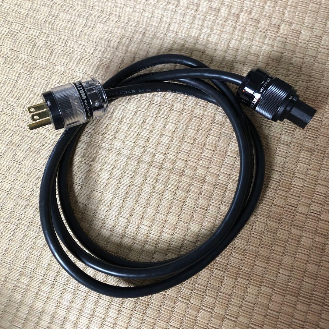 プロケーブル (WATTEGATE)シールド電源ケーブル 透明プラグ 2m