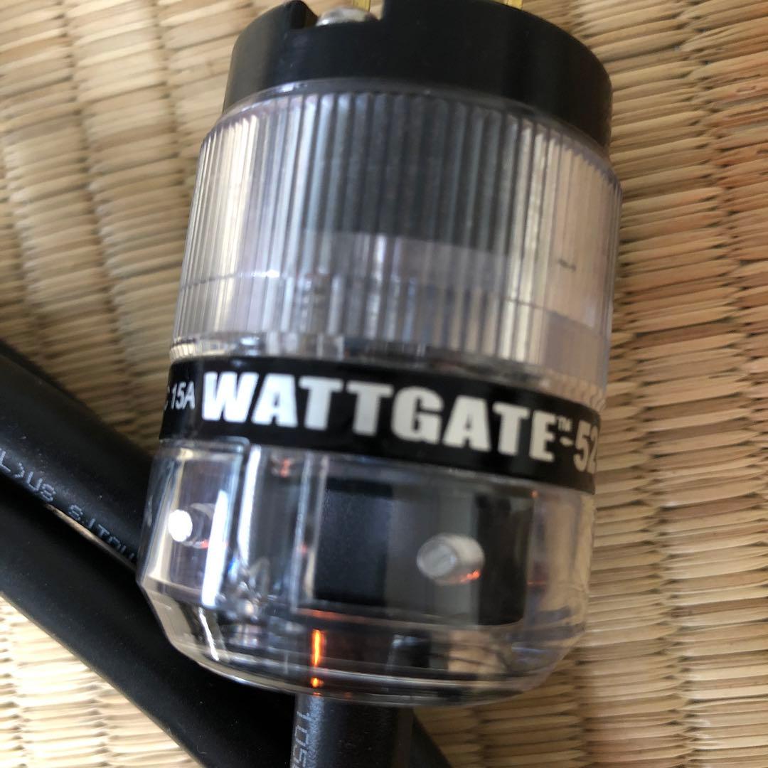 プロケーブル (WATTEGATE)シールド電源ケーブル 透明プラグ 2m