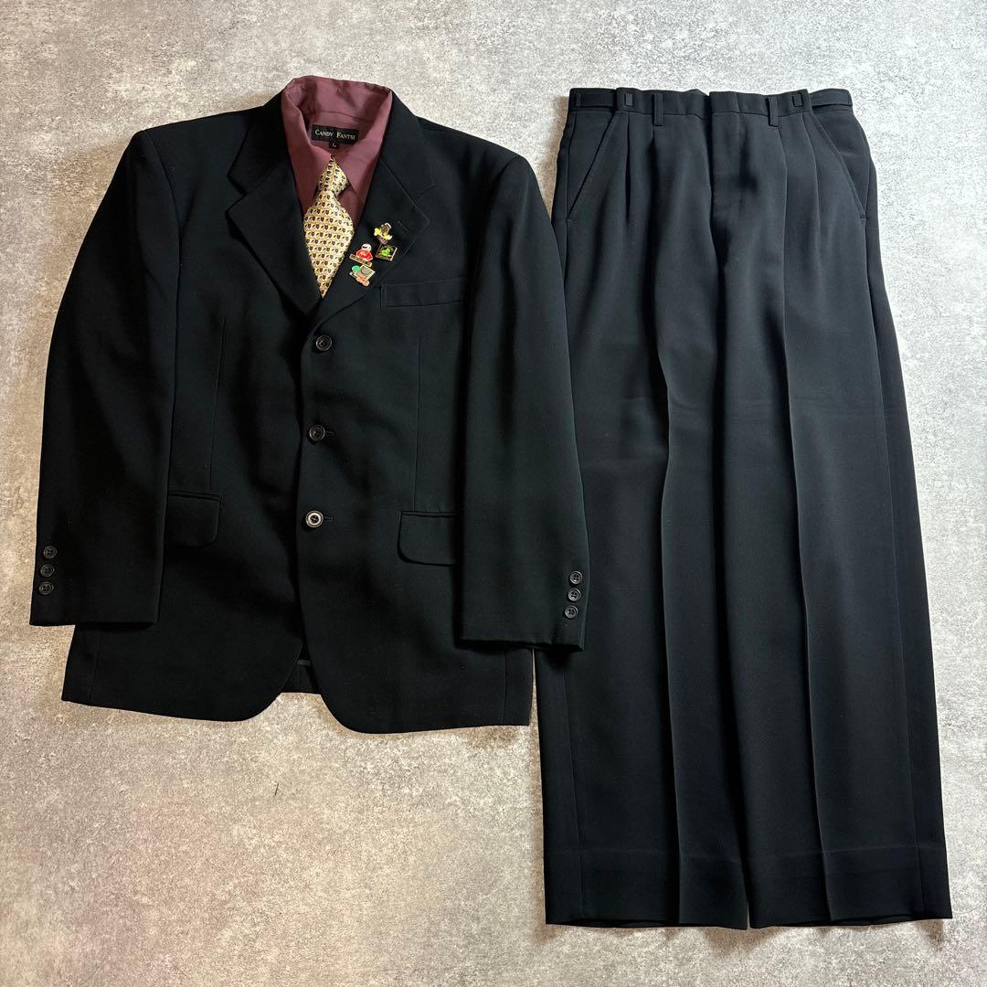 セットアップ ダブルスーツ 成人式 入学式 ピンズ vintage no.109