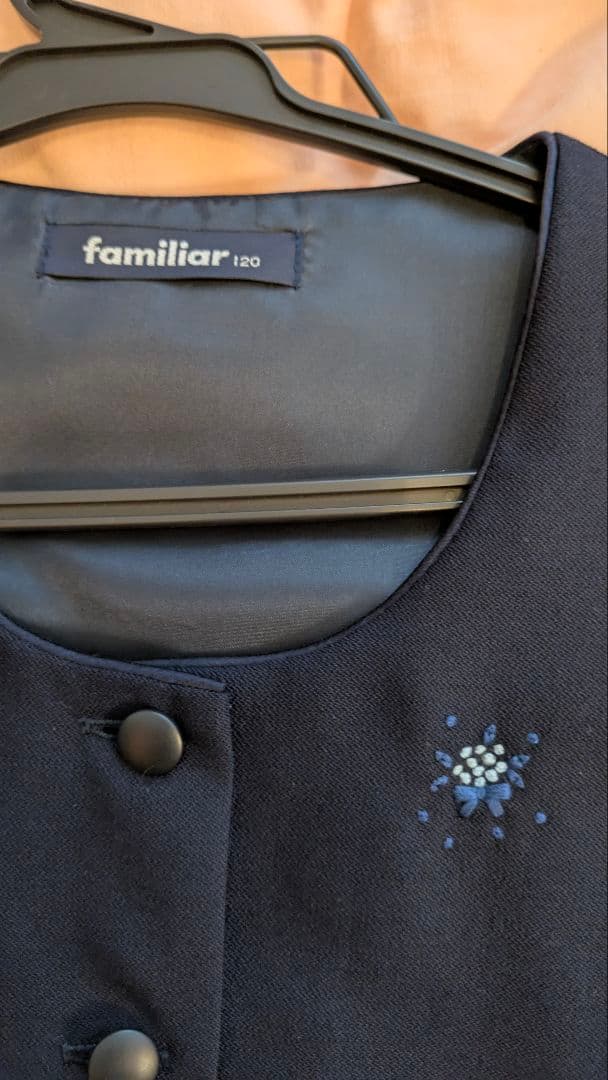 familiar ネイビー アンサンブル 120
