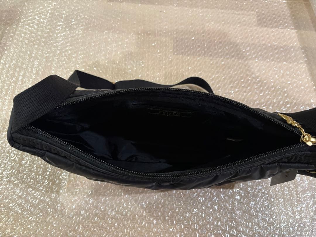 新品未使用　FEILER フェイラー　ハイジ　ハーフムーンバッグ　　ブラック