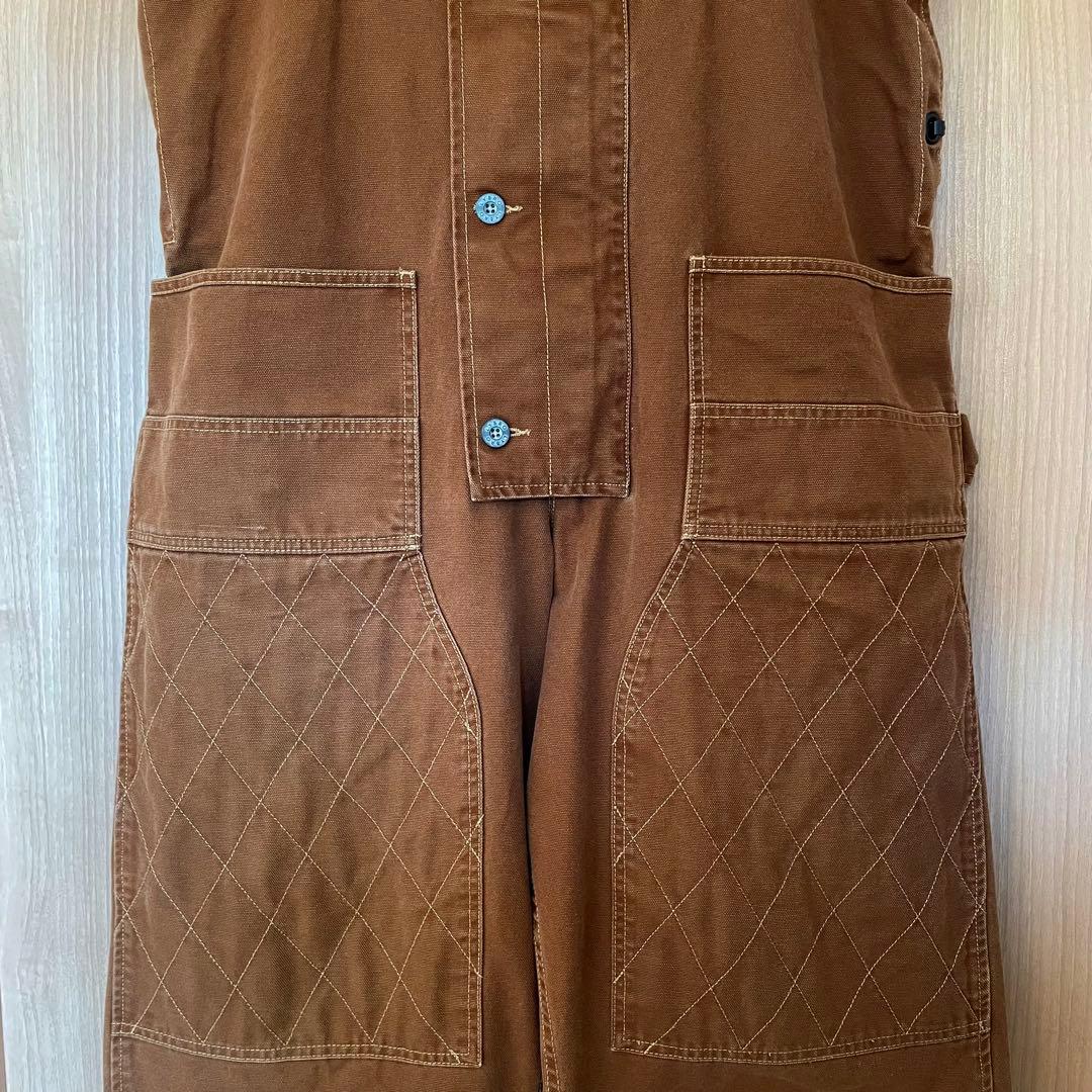 お*ん様 Nigel Cabourn CARPENTER DUNGAREE 茶