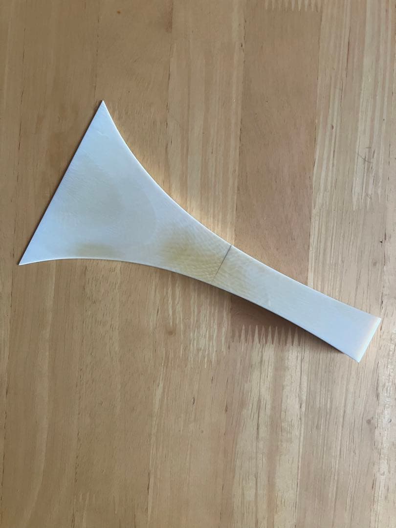 長唄三味線　天然素材　樫の撥25匁に近いサイズ