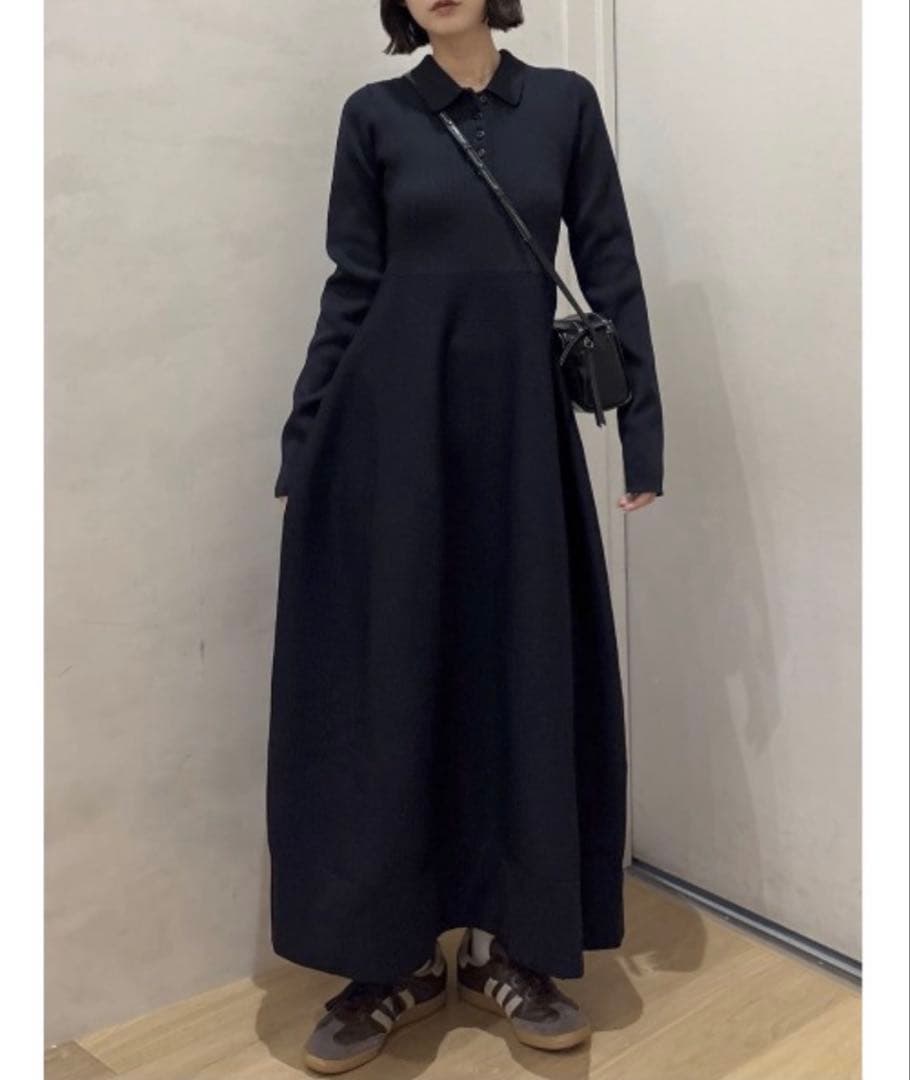 【スタイルミキサー 】フォルムポロニットワンピース