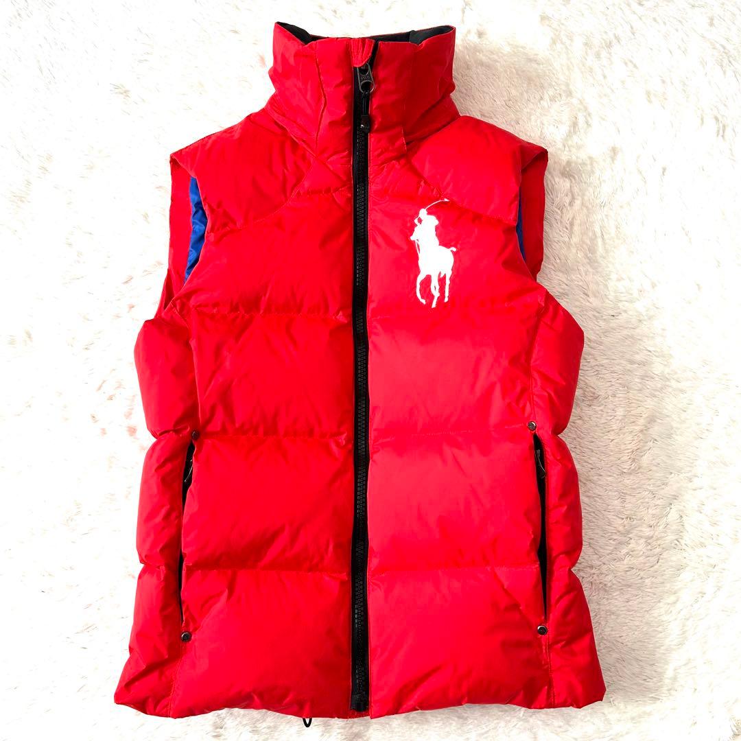 美品✨ POLO RALPH LAUREN　ダウンベスト　ビッグポニー　刺繍