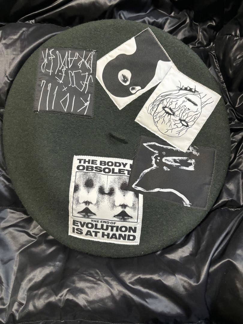 KIDILL ダークグリーン ベレー帽