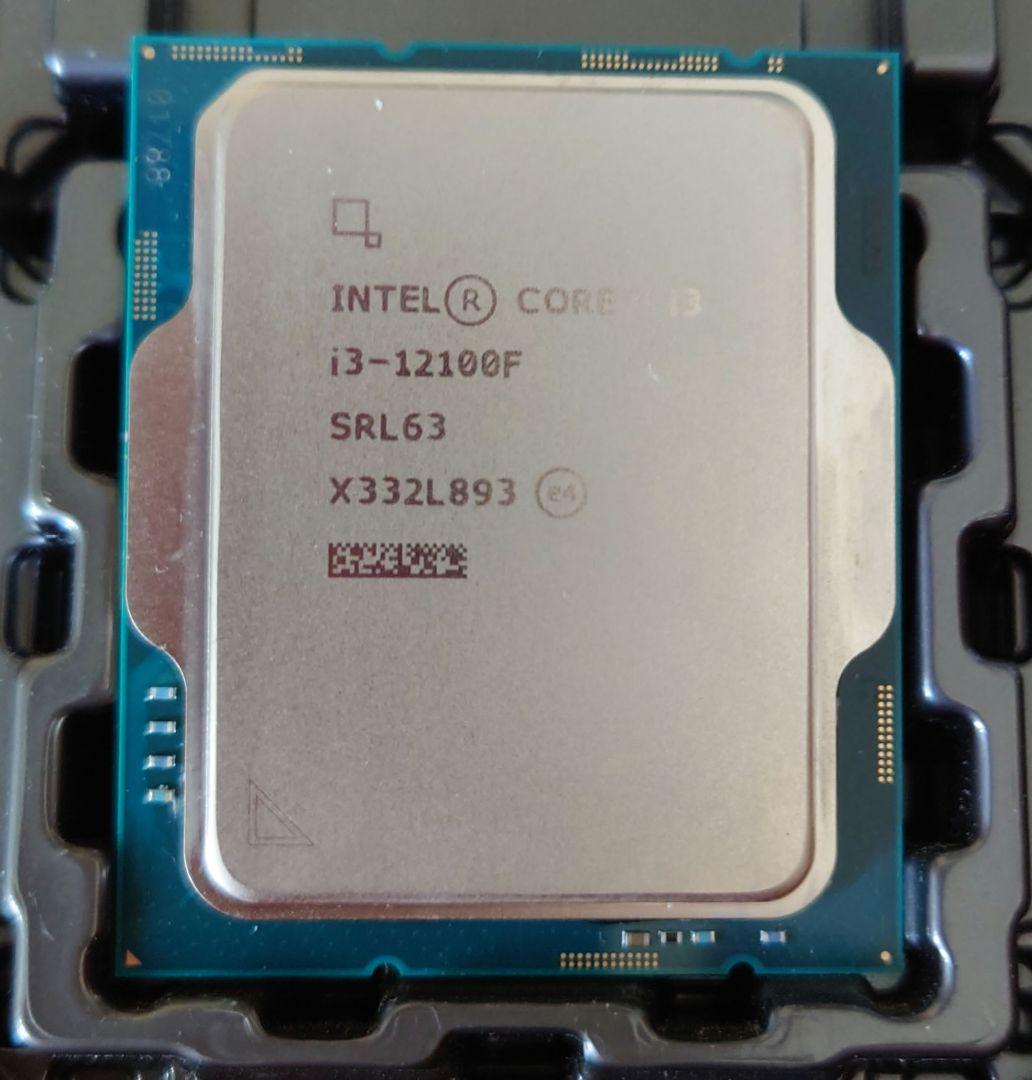 可動品　Intel Core i3-12100F CPU