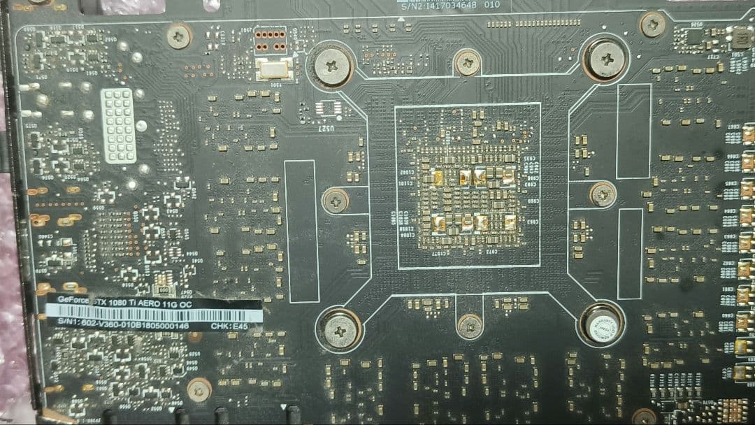 ジャンク MSI GTX 1080TI 11G AERO
