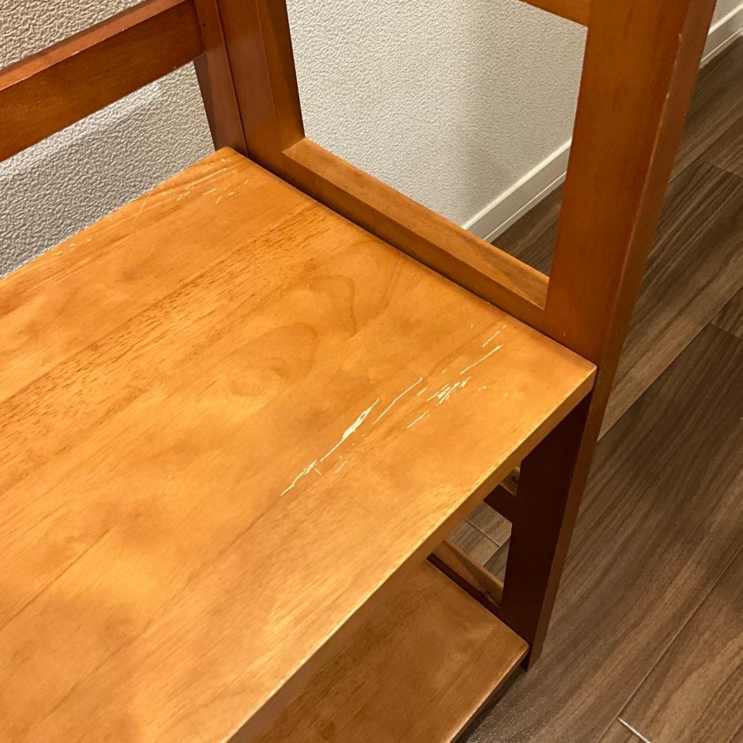 【本棚】折り畳み式　木製ラック　600×300×610（mm）