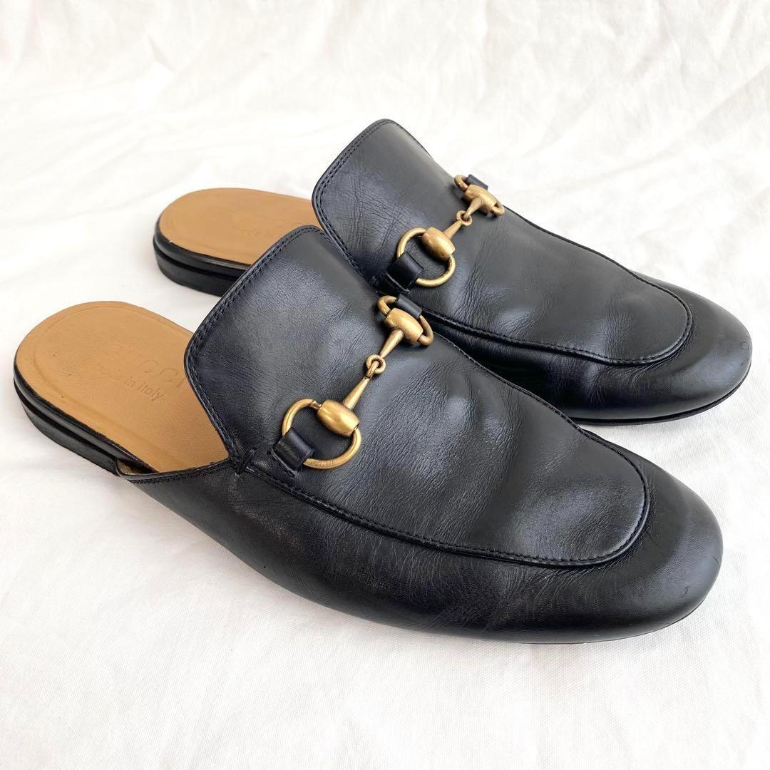 【美品】GUCCI グッチ プリンスタウン ホースビットローファー 25cm