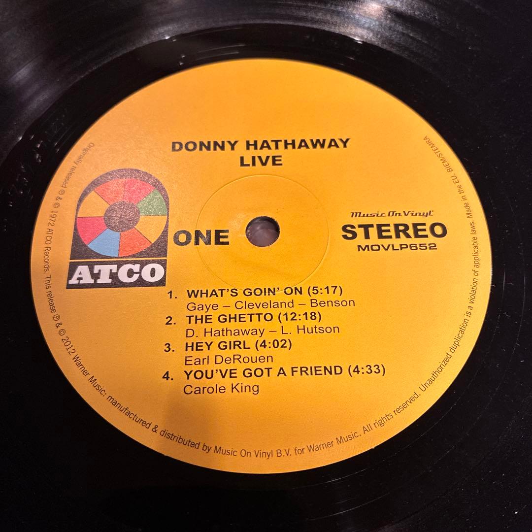 【重量盤】Donny Hathaway / Live