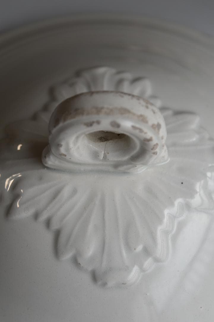 珍しい窯　フランス19世紀　美しいスーピエ（小）印有　フランスアンティーク