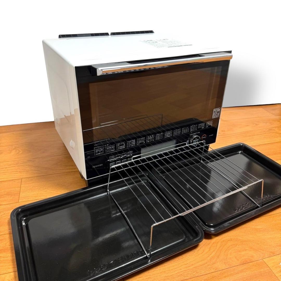☆美品 東芝 ER-SD3000 W スチームオーブンレンジ 30L 石窯ドーム