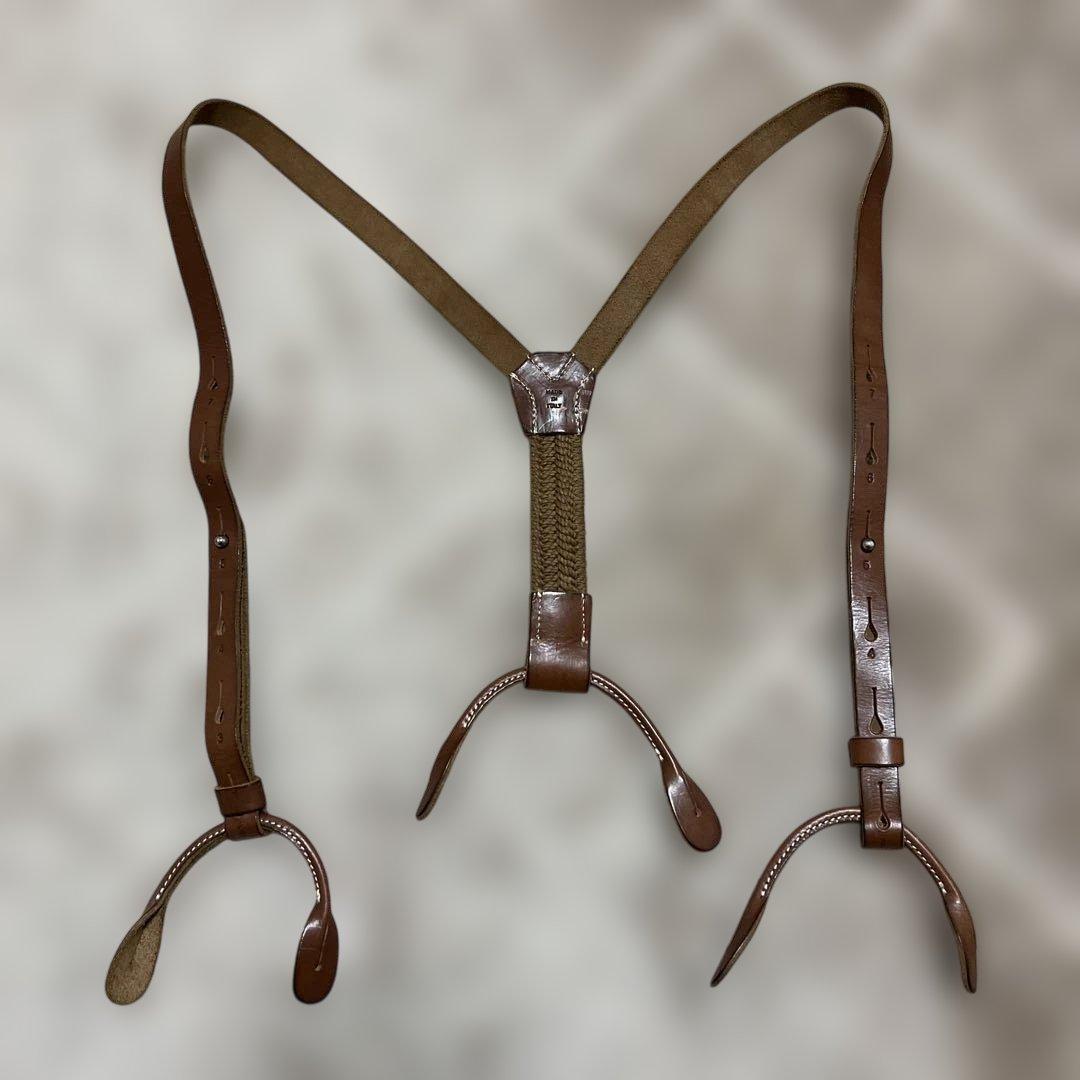 DoubleRLレザーサスペンダーMサイズ