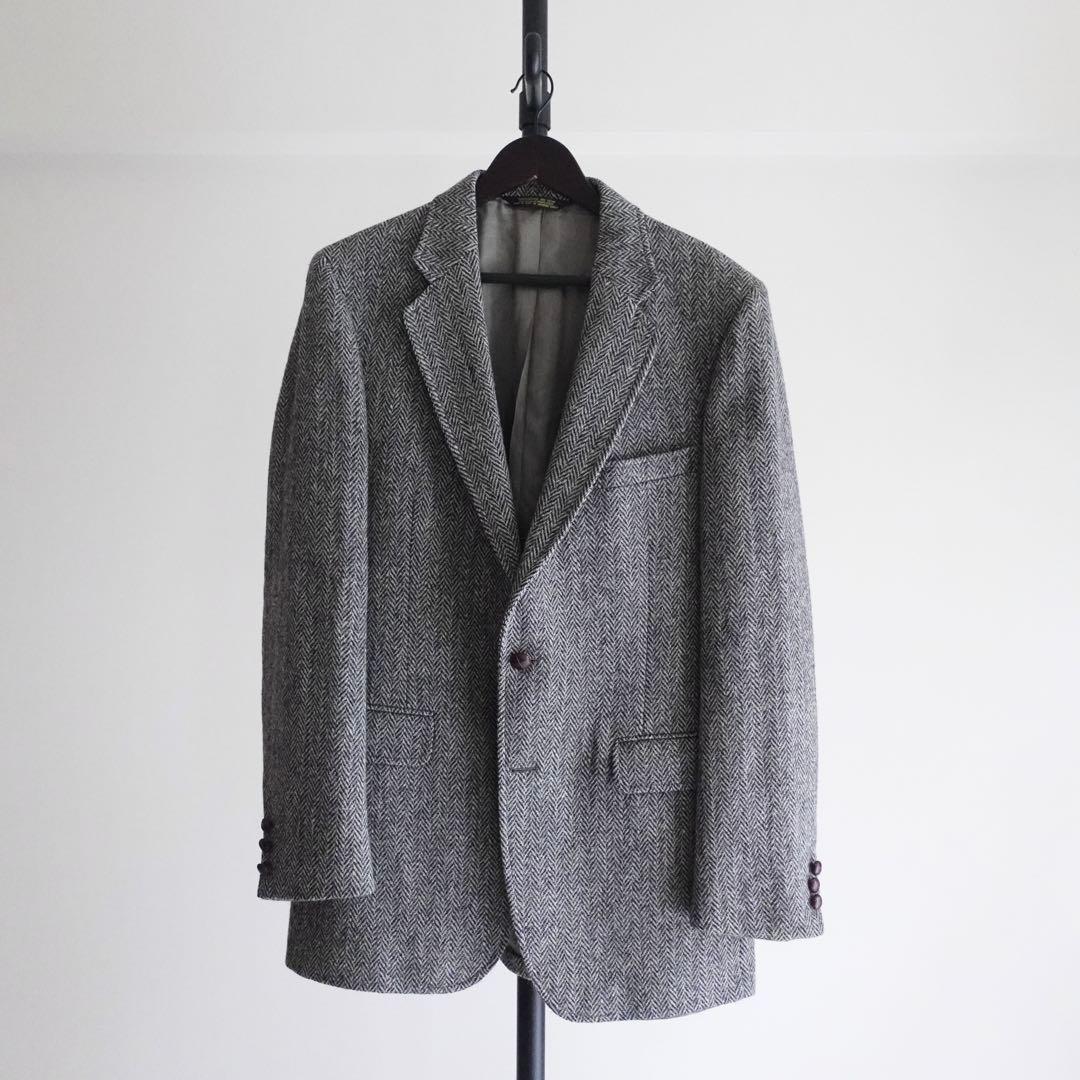 1980s Harris Tweed ウールツイードヘリンボーン　ジャケット