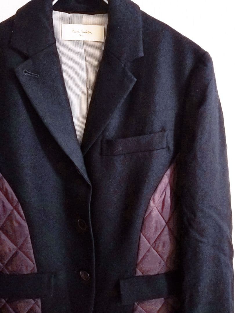 D221878 Paul Smith ウール キルティング テーラードジャケット
