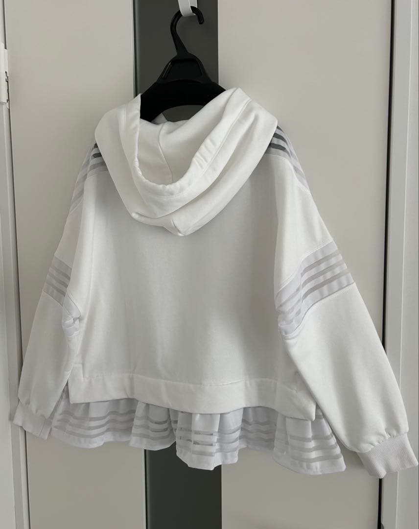 や*な様 グレースコンチネンタル シースルー ホワイト パーカー