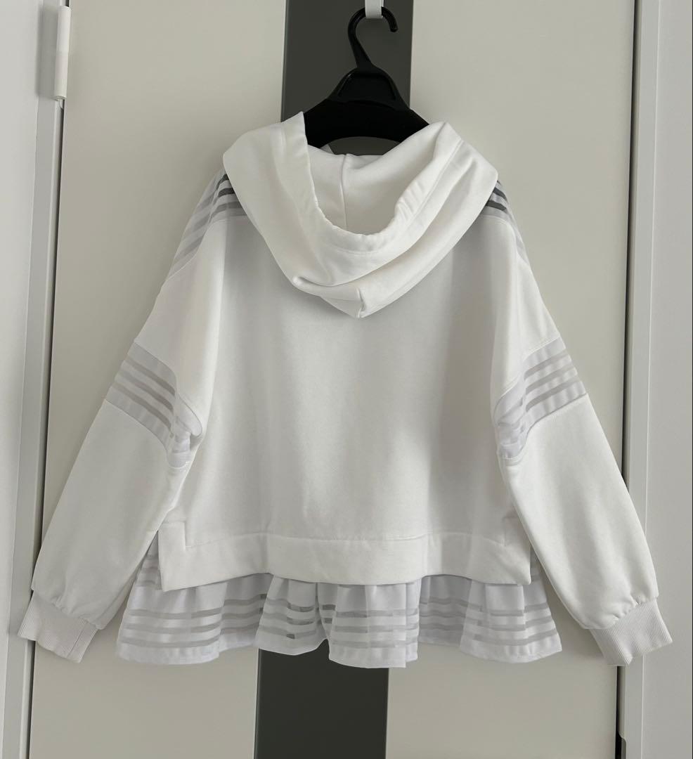 や*な様 グレースコンチネンタル シースルー ホワイト パーカー