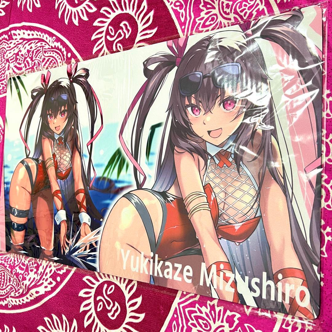 対魔忍 雪風 水着 水城ゆきかぜ 白詰草 プレイマット